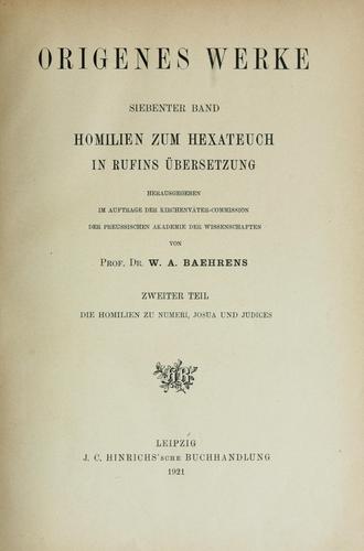 Origenes Werke