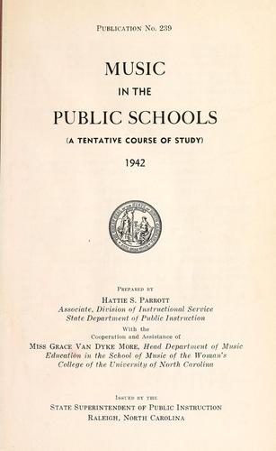 Music in the public schools