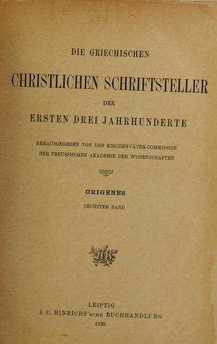 Origenes Werke