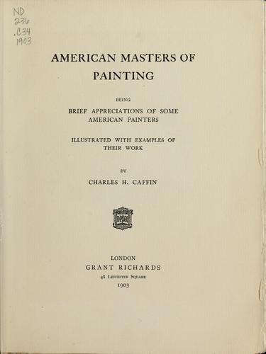American masters of painting