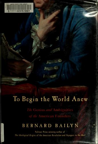 To begin the world anew