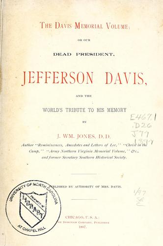 The Davis memorial volume