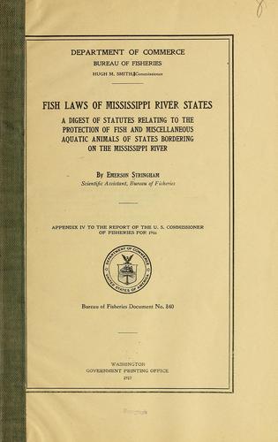 Fish laws of Mississippi River states