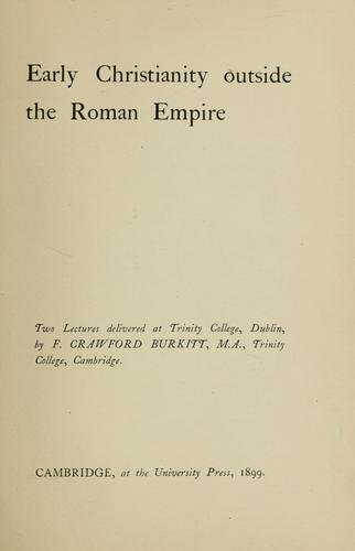 Early Christianity outside the Roman Empire