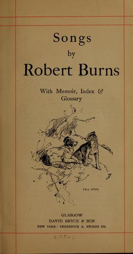 Songs by Robert Burns