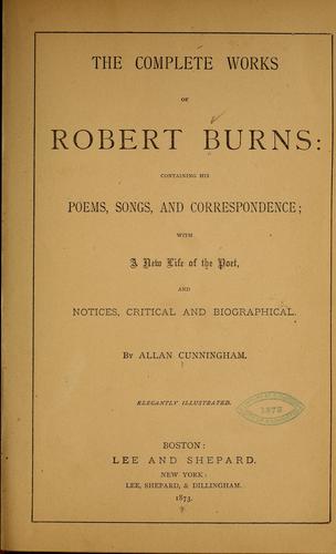 The complete works of Robert Burns