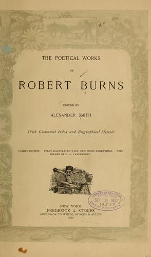 The poetical works of Robert Burns