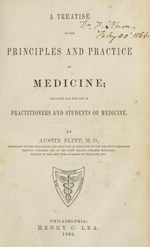 A treatise on the principles and practice of medicine