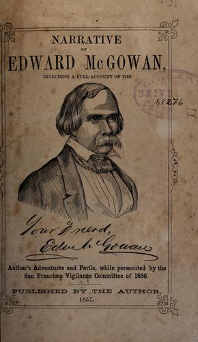 Narrative of Edward McGowan