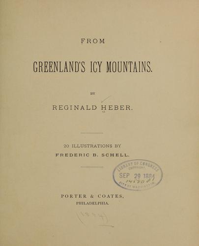 From Greenland's icy mountains