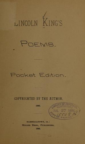 Lincoln King's poems
