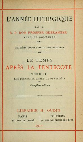 L'Année liturgique