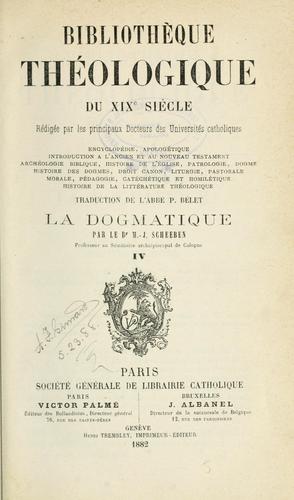 La Théologie dogmatique