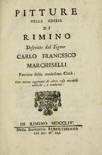 Pitture delle chiese di Rimino