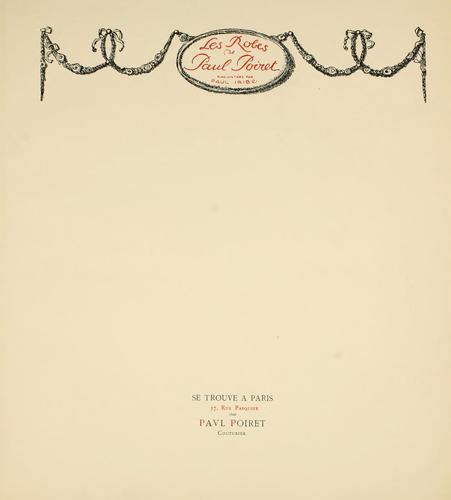 Les robes de Paul Poiret