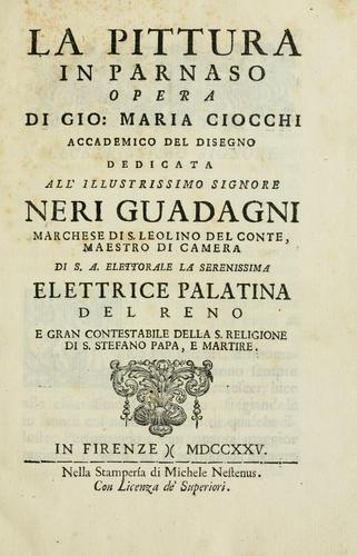 La pittura in Parnaso
