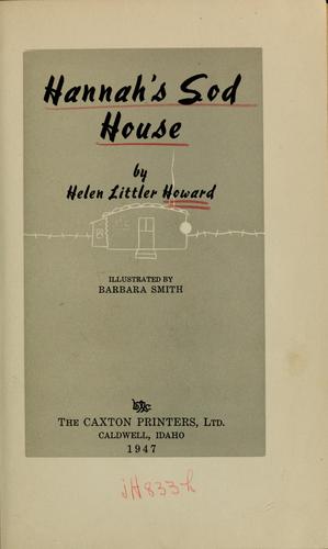Hannah's sod house