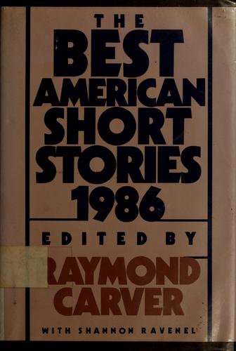 The best American short stories, 1986