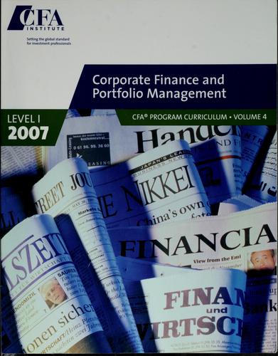 CFA Program Curriculum