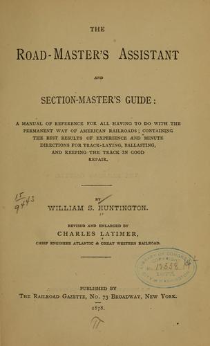 The road-master's assistant and section-master's guide