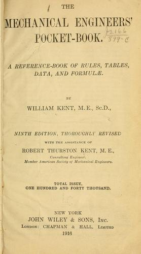 The mechanical engineers' pocketbook