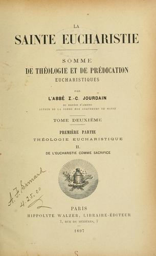 La Sainte Eucharistie