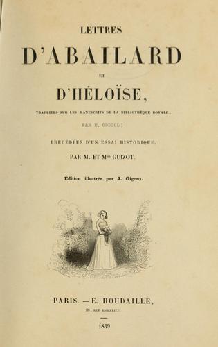 Lettres d'Abailard et d'Héloise