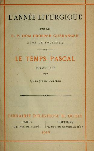 L'Année liturgique