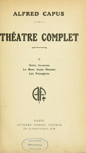 Théâtre complet