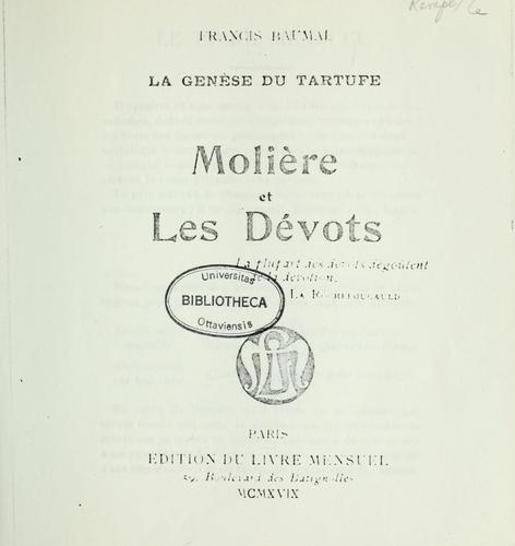 Molière et les dévots