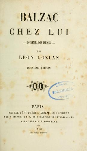 Balzac chez lui