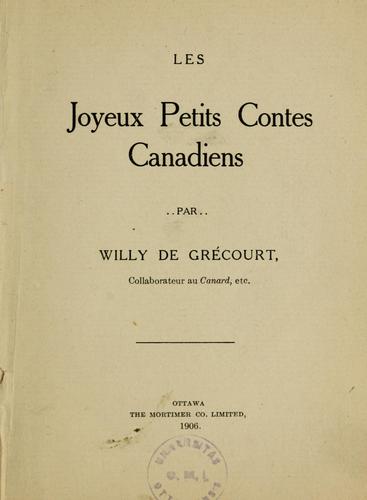 Les joyeux petits contes canadiens