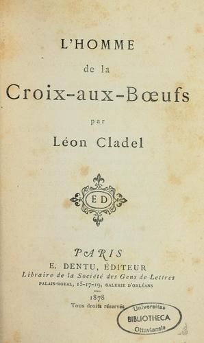 L'homme et la Croix-aux-boeufs