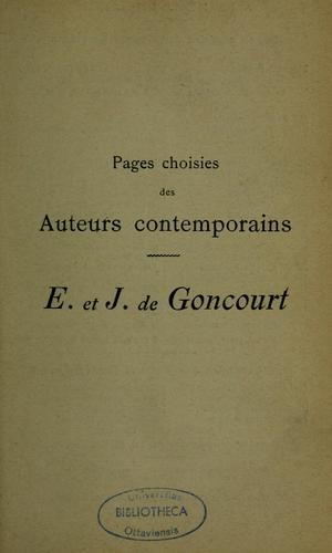 E. et J. de Goncourt