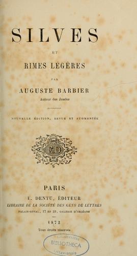 Silves et rimes légères