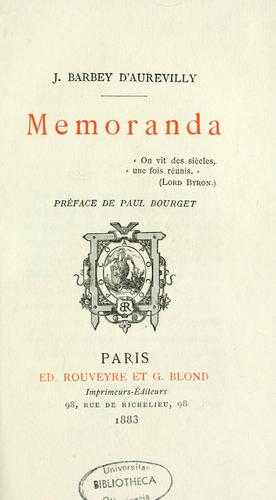 Memoranda