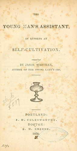 The young man's assistant, in efforts at the self-cultivation