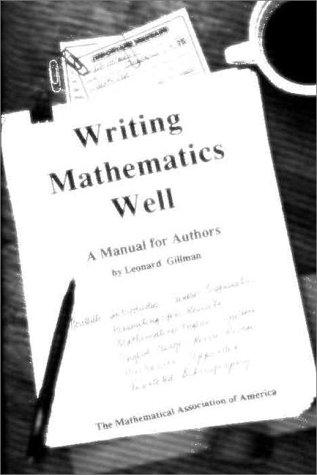 Writing mathematics well