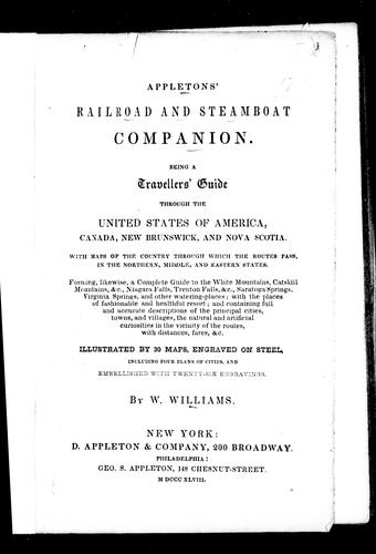 Appletons' railroad and steamboat companion