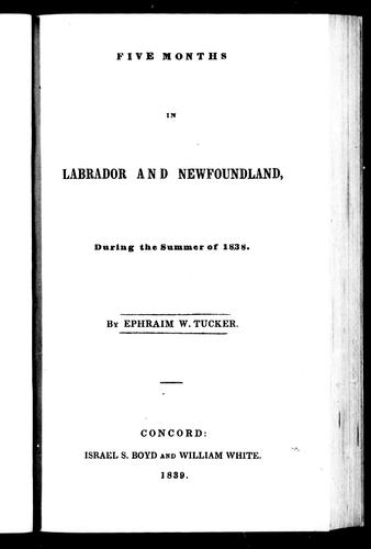 Five months in Labrador and Newfoundland