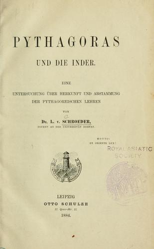 Pythagoras und die Inder