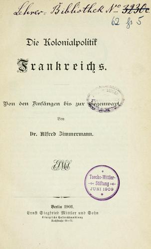 Die europäischen Kolonien