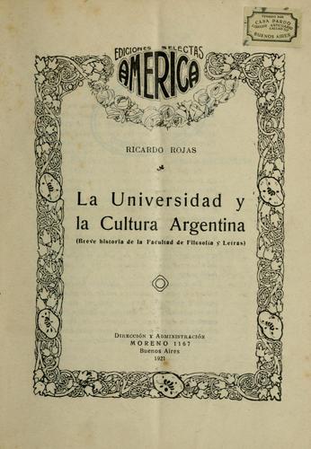 La universidad y la cultura argentina