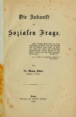 Die Zukunft der sozialen Frage