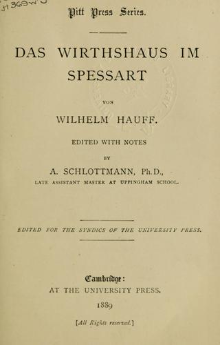 Das Wirthshaus im Spessart