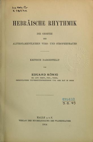 Hebräische Rhythmik