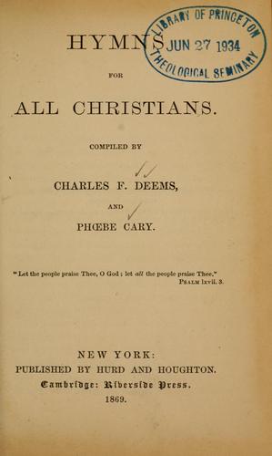 Hymns for all Christians