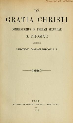 De gratia Christi