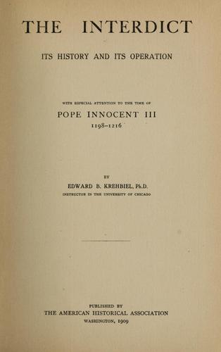The interdict