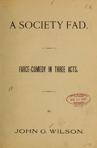 A society fad ...